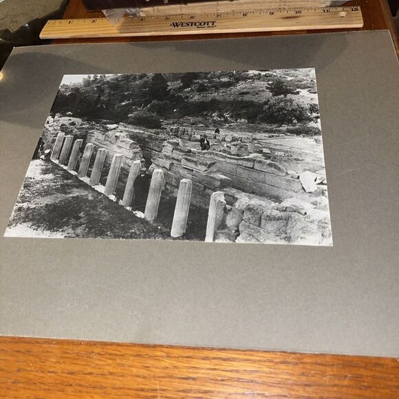 Theatre Oropos Greece Ruins Antique Mounted Greek Architecture Photo - Picture 1 of 5